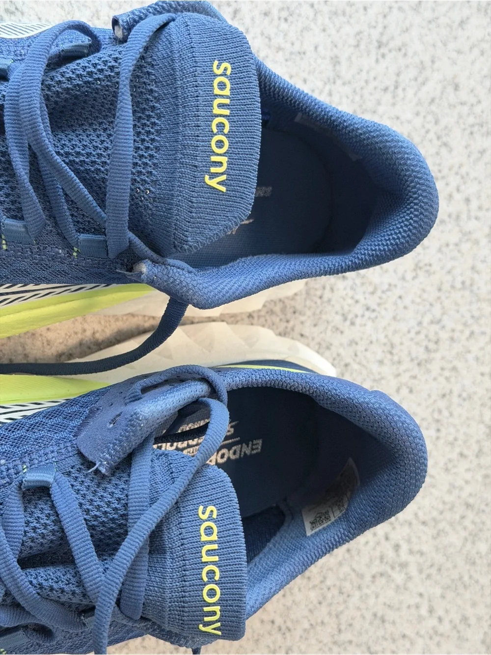MEN'S SAUCONY ENDORPHIN PRO 4 SOLAR SHOES LAPIS / CITRON 10.5